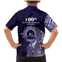 Tonga Queen Salote College 100th Years Family Matching Mermaid Dress and Hawaiian Shirt Est 1926 Tongan Ngatu Tapa - Polynesian Pride