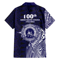Tonga Queen Salote College 100th Years Family Matching Puletasi and Hawaiian Shirt Est 1926 Tongan Ngatu Tapa - Polynesian Pride