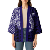 Tonga Queen Salote College 100th Years Kimono Est 1926 Tongan Ngatu Tapa - Polynesian Pride