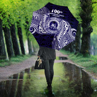 Tonga Queen Salote College 100th Years Umbrella Est 1926 Tongan Ngatu Tapa - Polynesian Pride