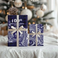 Tonga Queen Salote College 100th Years Wrapping Paper Est 1926 Tongan Ngatu Tapa - Polynesian Pride