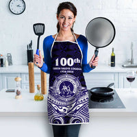 Tonga Queen Salote College 100th Years Apron Blue Tonga Kupesi Uniquely Pacific Art - Polynesian Pride