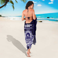 Tonga Queen Salote College 100th Years Sarong Blue Tonga Kupesi Uniquely Pacific Art - Polynesian Pride