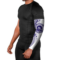Tonga Queen Salote College 100th Years Arm Sleeves White Tonga Kupesi Uniquely Pacific Art - Polynesian Pride