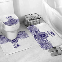 Tonga Queen Salote College 100th Years Bathroom Set White Tonga Kupesi Uniquely Pacific Art - Polynesian Pride
