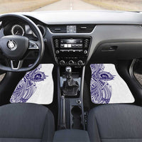 Tonga Queen Salote College 100th Years Car Mats White Tonga Kupesi Uniquely Pacific Art - Polynesian Pride