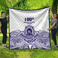 Tonga Queen Salote College 100th Years Quilt White Tonga Kupesi Uniquely Pacific Art LT9 - Polynesian Pride
