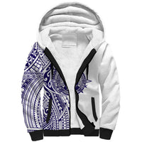Tonga Queen Salote College 100th Years Sherpa Hoodie White Tonga Kupesi Uniquely Pacific Art LT9 Unisex White - Polynesian Pride