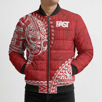 Samoa FAST Bomber Puffer Jacket Samoan Motif Patterns LT9 - Polynesian Pride