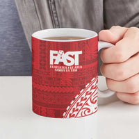 Samoa FAST Ceramic Mug Samoan Motif Patterns - Polynesian Pride