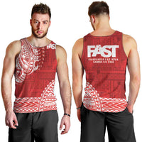 Samoa FAST Men Tank Top Samoan Motif Patterns - Polynesian Pride