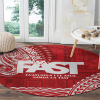 Samoa FAST Round Carpet Samoan Motif Patterns - Polynesian Pride