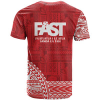 Samoa FAST T Shirt Samoan Motif Patterns - Polynesian Pride