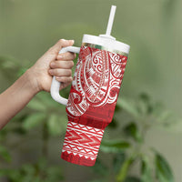 Samoa FAST Tumbler With Handle Samoan Motif Patterns - Polynesian Pride