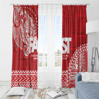Samoa FAST Window Curtain Samoan Motif Patterns - Polynesian Pride