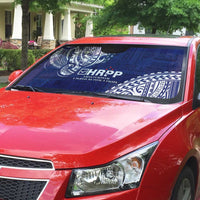 Samoa HRPP Auto Sun Shade Samoan Motif Patterns - Polynesian Pride