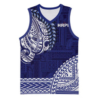 Samoa HRPP Basketball Jersey Samoan Motif Patterns - Polynesian Pride