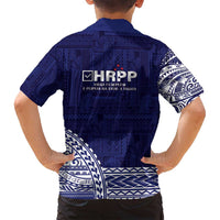 Samoa HRPP Family Matching Long Sleeve Bodycon Dress and Hawaiian Shirt Samoan Motif Patterns - Polynesian Pride