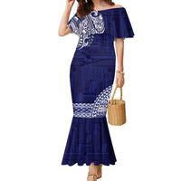 Samoa HRPP Family Matching Mermaid Dress and Hawaiian Shirt Samoan Motif Patterns - Polynesian Pride