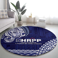 Samoa HRPP Round Carpet Samoan Motif Patterns - Polynesian Pride