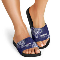 Samoa HRPP Slide Sandals Samoan Motif Patterns - Polynesian Pride