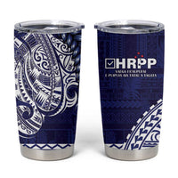 Samoa HRPP Tumbler Cup Samoan Motif Patterns - Polynesian Pride