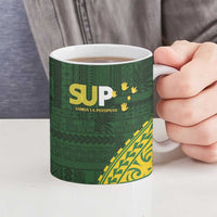 Samoa SUP Ceramic Mug Samoan Motif Patterns - Polynesian Pride