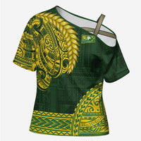Samoa SUP Cross Shoulder Shirt Samoan Motif Patterns - Polynesian Pride
