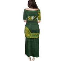 Samoa SUP Family Matching Puletasi and Hawaiian Shirt Samoan Motif Patterns - Polynesian Pride