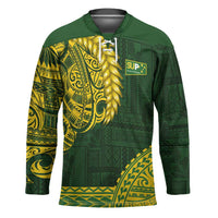 Samoa SUP Hockey Jersey Samoan Motif Patterns - Polynesian Pride