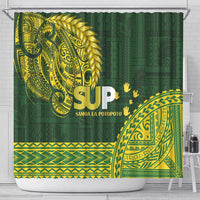 Samoa SUP Shower Curtain Samoan Motif Patterns - Polynesian Pride