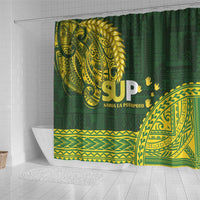 Samoa SUP Shower Curtain Samoan Motif Patterns - Polynesian Pride