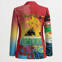 Personalised Torba PNG Day Blazer Oro Tapa Pattern - Polynesian Pride