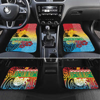 Personalised Torba PNG Day Car Mats Oro Tapa Pattern - Polynesian Pride