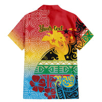 Personalised Torba PNG Day Family Matching Mermaid Dress and Hawaiian Shirt Oro Tapa Pattern - Polynesian Pride