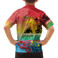 Personalised Torba PNG Day Family Matching Puletasi and Hawaiian Shirt Oro Tapa Pattern - Polynesian Pride