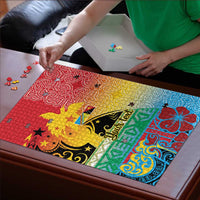 Personalised Torba PNG Day Puzzle Oro Tapa Pattern - Polynesian Pride