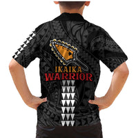 Aloha Spirit Ikaika Warrior Helmet Family Matching Mermaid Dress and Hawaiian Shirt LT9 - Polynesian Pride