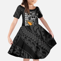 Aloha Spirit Ikaika Warrior Helmet Kid Short Sleeve Dress