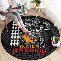 Aloha Spirit Ikaika Warrior Helmet Round Carpet LT9 - Polynesian Pride