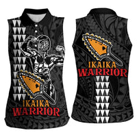 Aloha Spirit Ikaika Warrior Helmet Women Sleeveless Polo Shirt