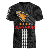 Aloha Spirit Ikaika Warrior Helmet Women V-Neck T-Shirt