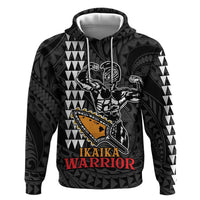 Aloha Spirit Ikaika Warrior Helmet Zip Hoodie LT9 Pullover Hoodie Black - Polynesian Pride