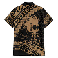 Ikaika Hawaiian Mythic Koa Tribal Warrior Family Matching Off The Shoulder Long Sleeve Dress and Hawaiian Shirt LT9 - Polynesian Pride