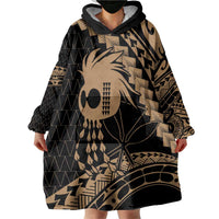 Ikaika Hawaiian Mythic Koa Tribal Warrior Wearable Blanket Hoodie