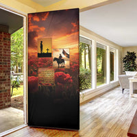 ANZAC Day Film Reel Lest We Forget Door Cover Australia NZ Memorial