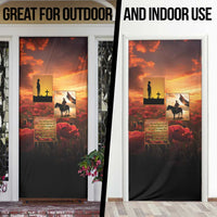 ANZAC Day Film Reel Lest We Forget Door Cover Australia NZ Memorial