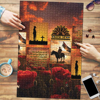 ANZAC Day Film Reel Lest We Forget Puzzle Australia NZ Memorial LT9 Red - Polynesian Pride