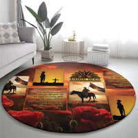 ANZAC Day Film Reel Lest We Forget Round Carpet Australia NZ Memorial