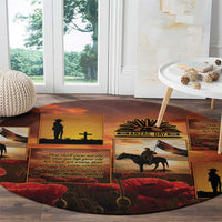 ANZAC Day Film Reel Lest We Forget Round Carpet Australia NZ Memorial